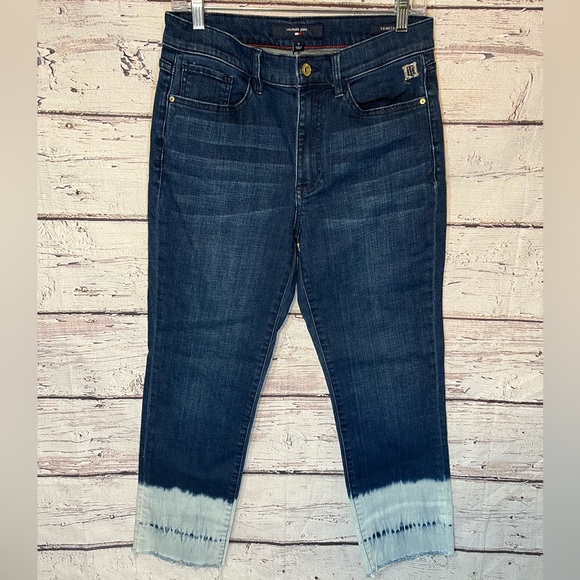 TOMMY HILFIGER Jeans "Tribeca" w Unfinished Bleached Hem-8 - Picture 1 of 3